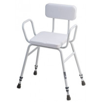 Malling Perching stool with arms & padded back