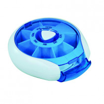 Compact Weekday Pill Dispenser (Blue)