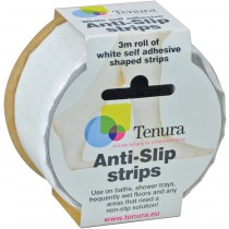 Tenura Aqua Safe Anti Slip Bath and Shower Strips (White)