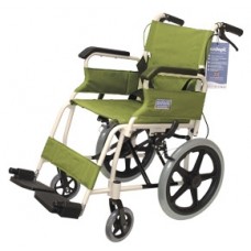 Foldable Attendant Propelled Transport Wheelchair (Green)