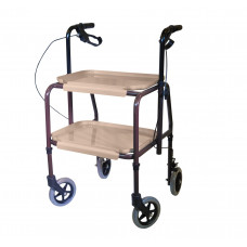 Height Adjustable Kitchen Strolley Trolley with Brakes