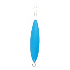 Plastic Handle Button Hook Zipper - Blue