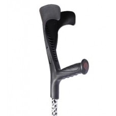 Adjustable Forearm Crutches w/Patterns - Black