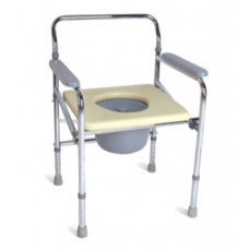 Foldable Steel commode chair