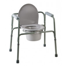 Steel 3 in 1 commode chair