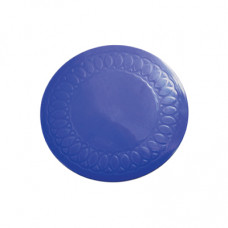 Silicone Rubber Anti Slip Circular Mat/Coaster 19 cm - Colour Blue