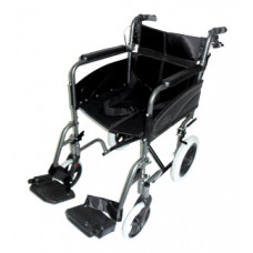 Compact Transport Aluminium Wheelchair (Colour : Hammered Effect)