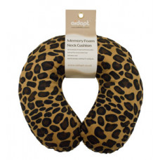 Memory Foam Neck Cushion (Design Tan Leopard)