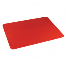Silicone Rubber Anti Slip Rectangular Mat 35.5x25.5 cm (Colour Red)