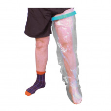 Waterproof Cast and Bandage Protector for use whilst Showering/Bathing - Adult Long Leg